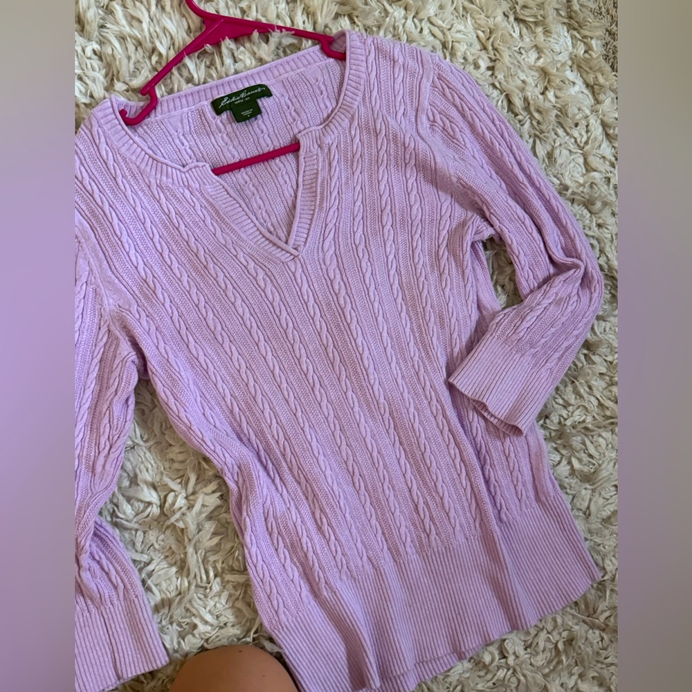 Eddie Bauer purple sweater S